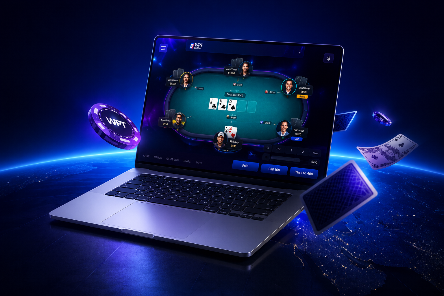 WPT扑克客户端内容横幅展示